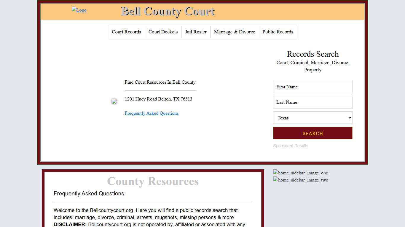 Bell County Court Records Search